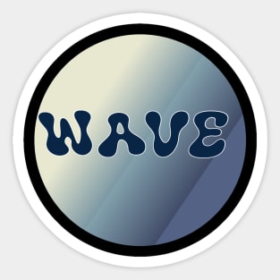 Wave, japanese color scheme Sticker